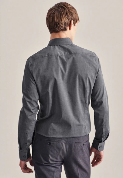 Slim Business Hemd Uni in Schwarz |  Seidensticker Onlineshop