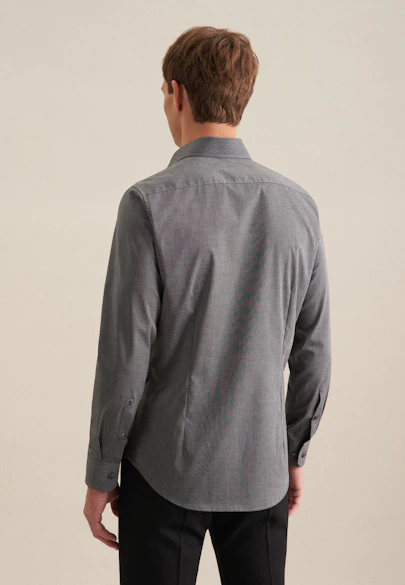 Slim Business shirt Uni in Grey |  Seidensticker Onlineshop