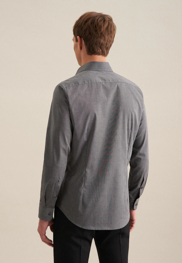 Slim Business shirt Uni in Grey |  Seidensticker Onlineshop
