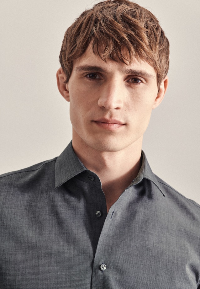 Slim Business Hemd Uni in Grau |  Seidensticker Onlineshop
