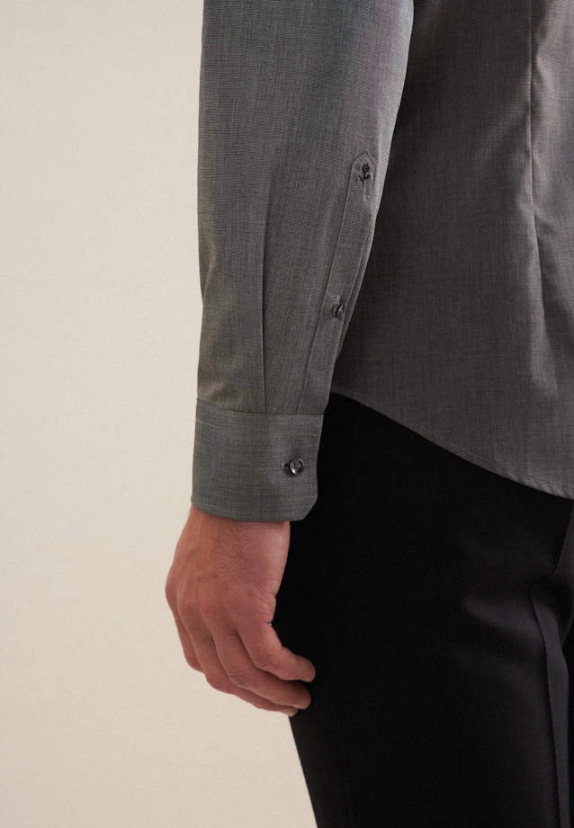 Slim Business shirt Uni in Grey |  Seidensticker Onlineshop