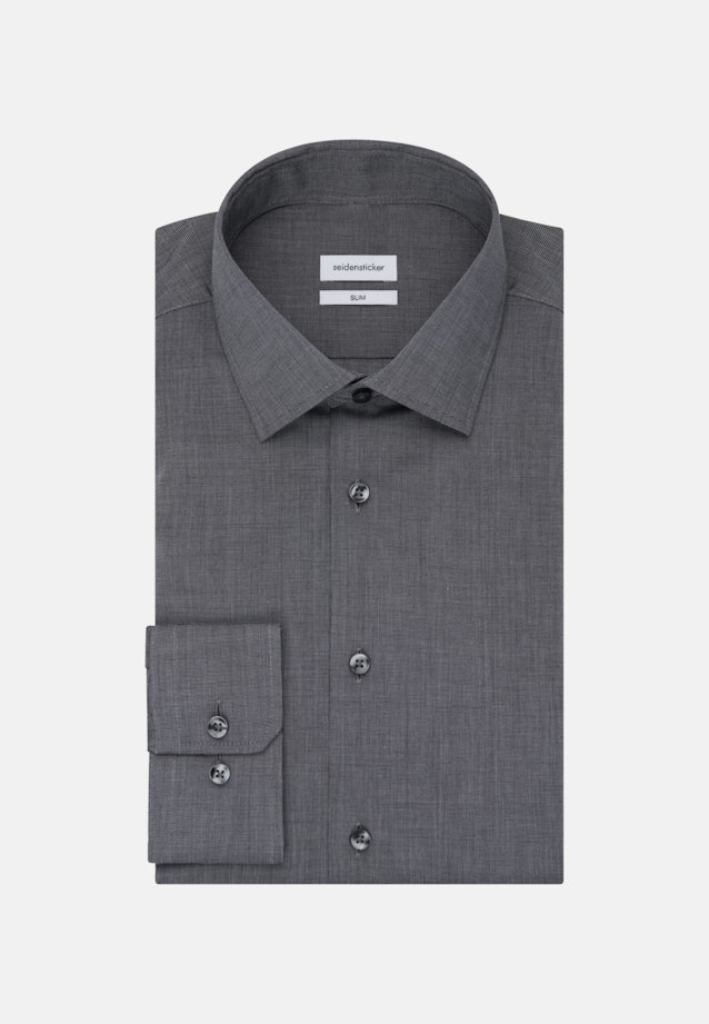 Slim Business Hemd Uni in Grau |  Seidensticker Onlineshop