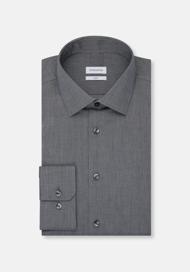 Slim Business Hemd Uni in Schwarz | Seidensticker Onlineshop