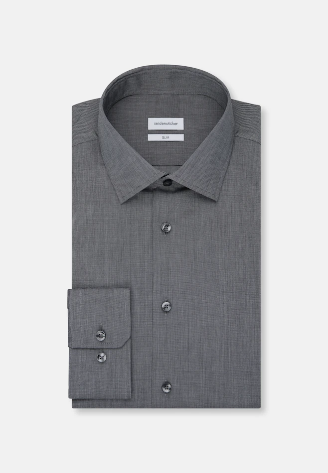 Slim Chemise d'affaires Uni dans Noir | Boutique en ligne Seidensticker