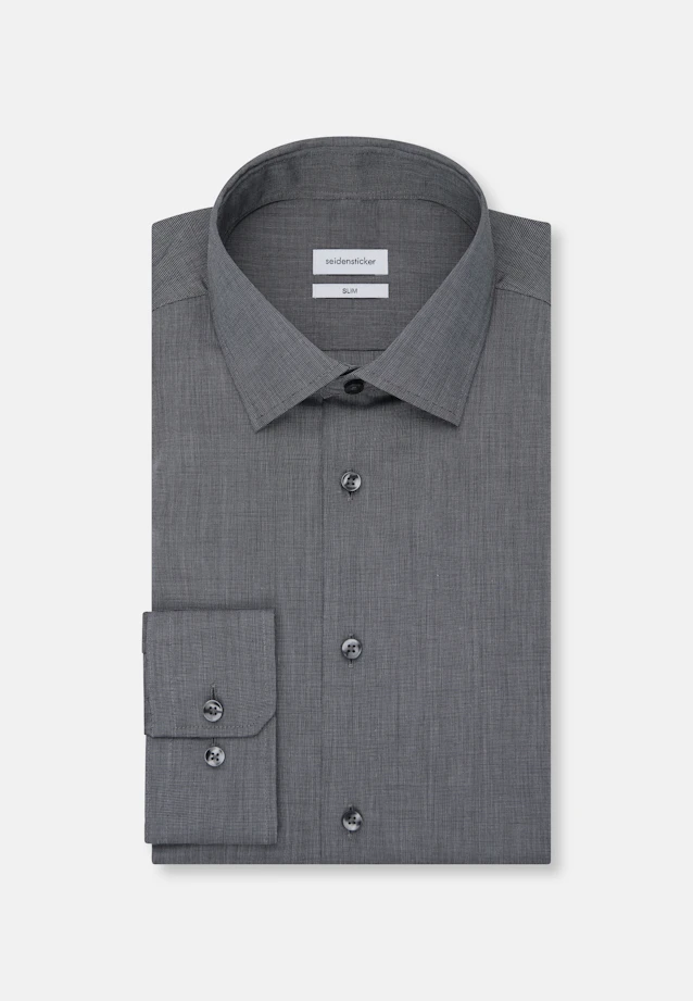 Slim Business shirt Uni in Grey |  Seidensticker Onlineshop
