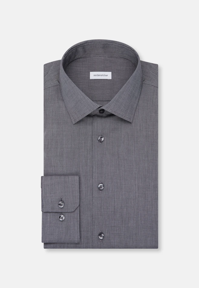 Slim Business Hemd Uni in Schwarz | Seidensticker Onlineshop