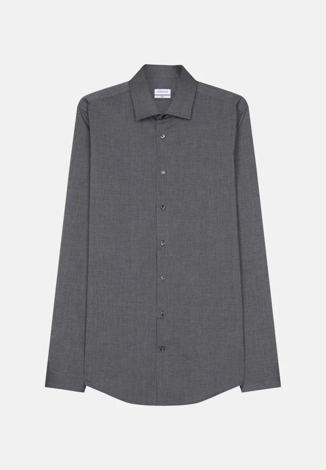 Slim Business shirt Uni in Grey |  Seidensticker Onlineshop