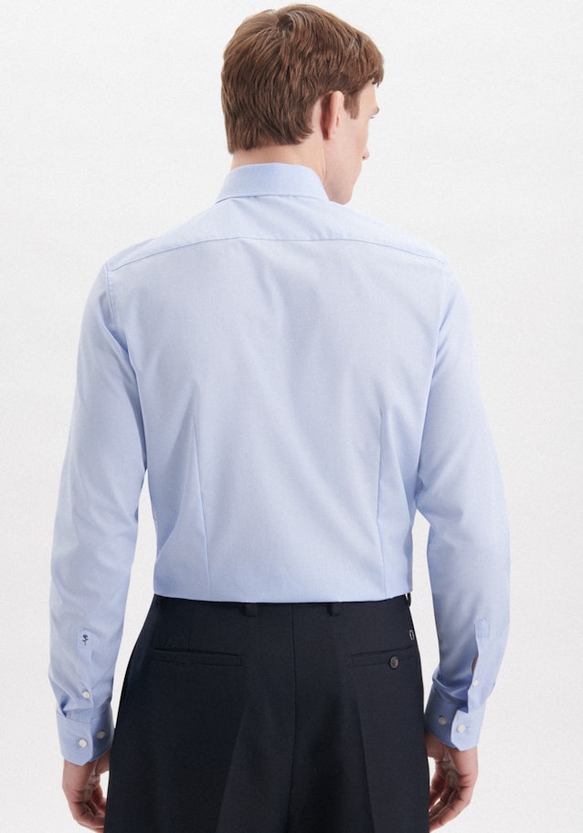 Bügelfreies Popeline Business Hemd in Slim mit Kentkragen und extra langem Arm in Hellblau | Seidensticker Onlineshop