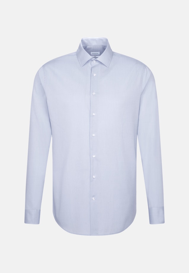 Bügelfreies Popeline Business Hemd in Slim mit Kentkragen und extra langem Arm in Hellblau |  Seidensticker Onlineshop