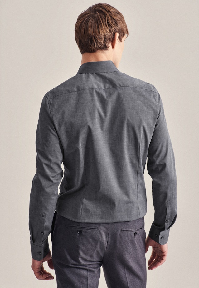 Chemise Business Slim Col Kent  manches extra-longues in Gris |  Seidensticker Onlineshop