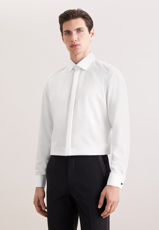 Slim Gala Uni in White |  Seidensticker Onlineshop