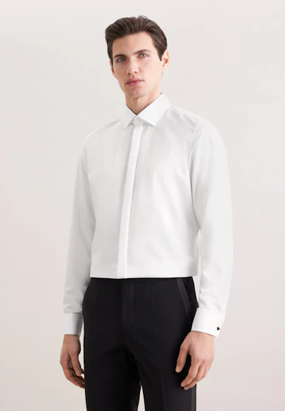 Slim Gala Uni in White |  Seidensticker Onlineshop