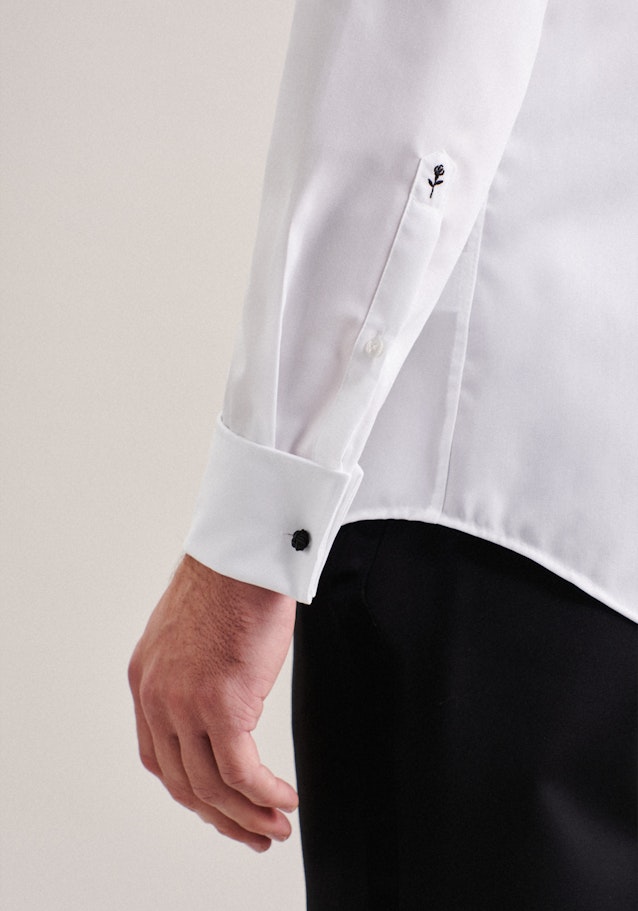 Slim Gala Shirt Uni in White | Seidensticker Onlineshop