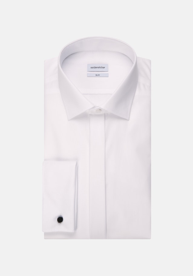 Slim Gala Shirt Uni in White | Seidensticker Onlineshop