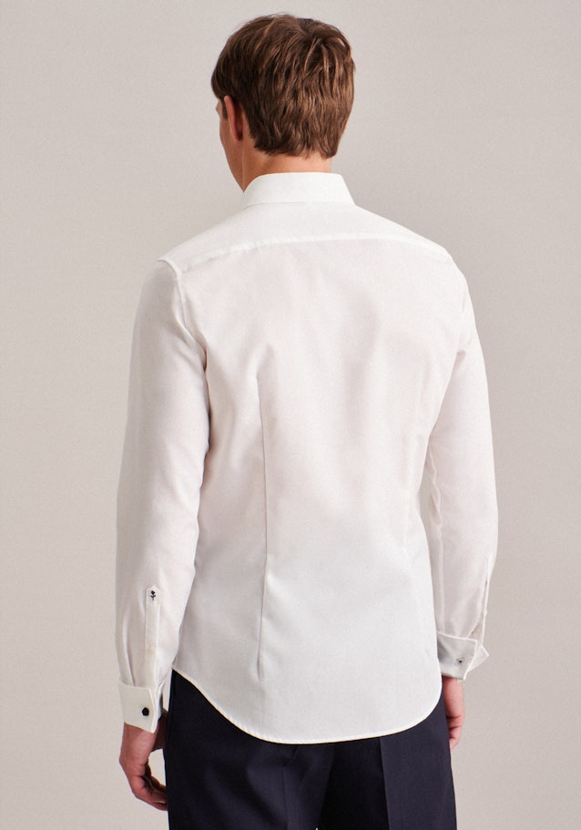Non-iron Poplin Gala Shirt in Slim with Kent-Collar in Ecru |  Seidensticker Onlineshop