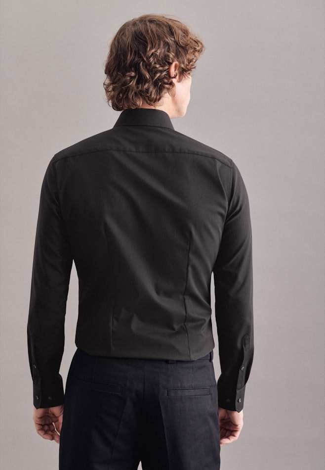 X-Slim Business Hemd Uni in Schwarz | Seidensticker Onlineshop