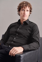 X-Slim Business Hemd Uni in Schwarz |  Seidensticker Onlineshop