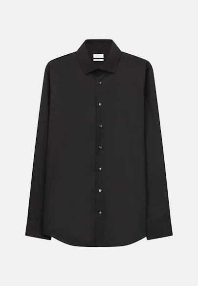 X-Slim Business Hemd Uni in Schwarz |  Seidensticker Onlineshop