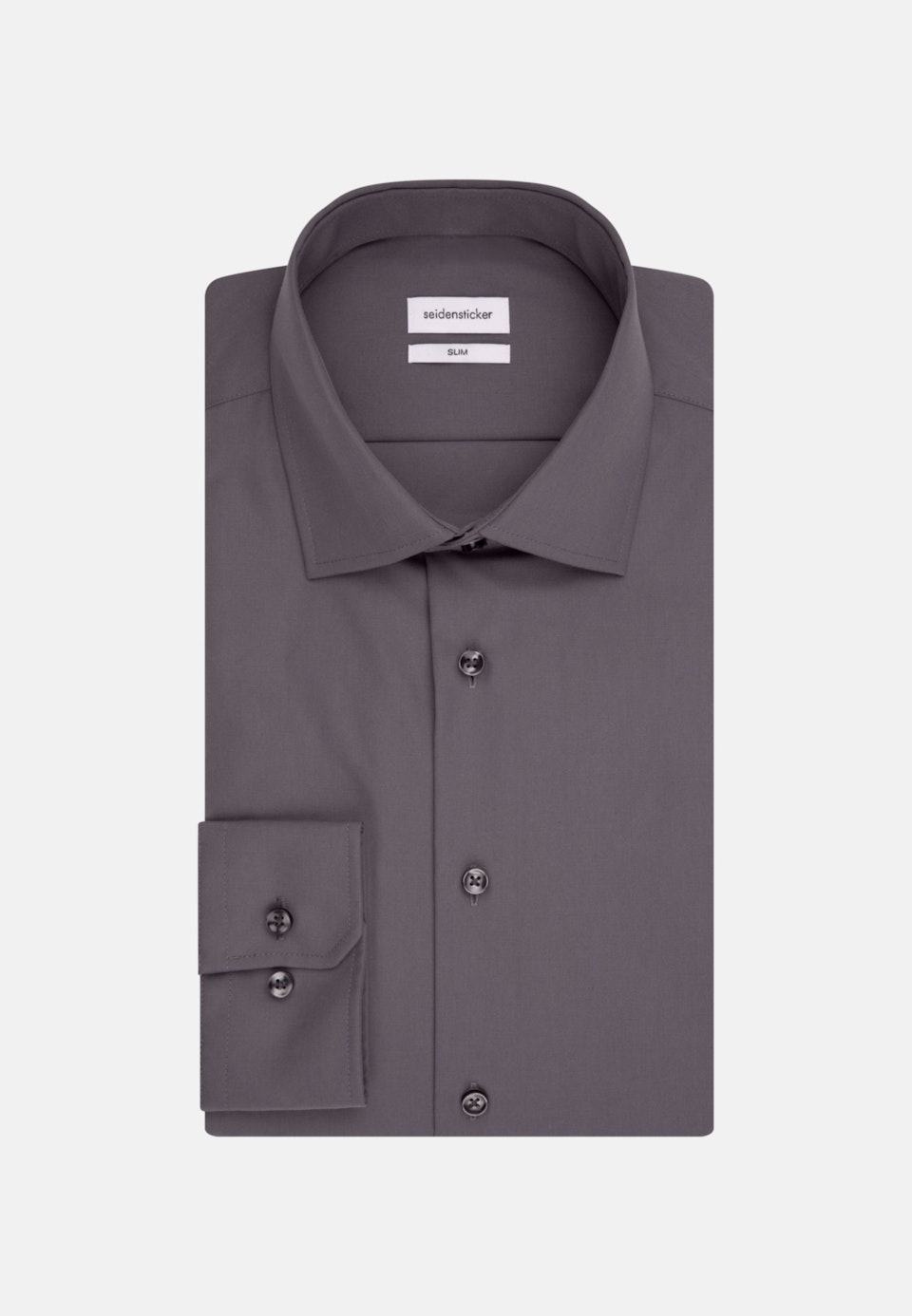 Bügelfreies Fil a fil Business Hemd in X-Slim mit Kentkragen in Grau |  Seidensticker Onlineshop