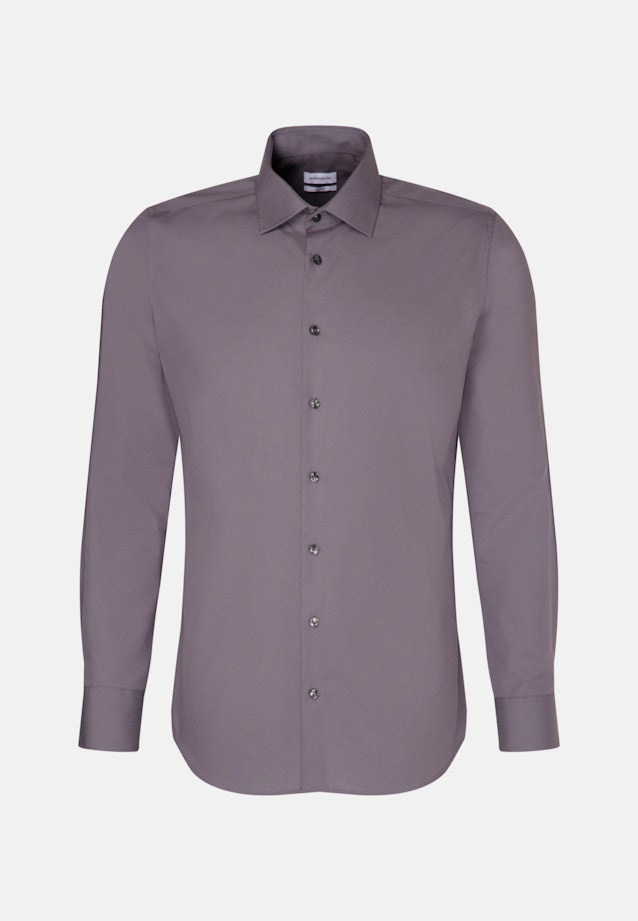 Chemise Business X-Slim Fil à fil Col Kent in Grau |  Seidensticker Onlineshop