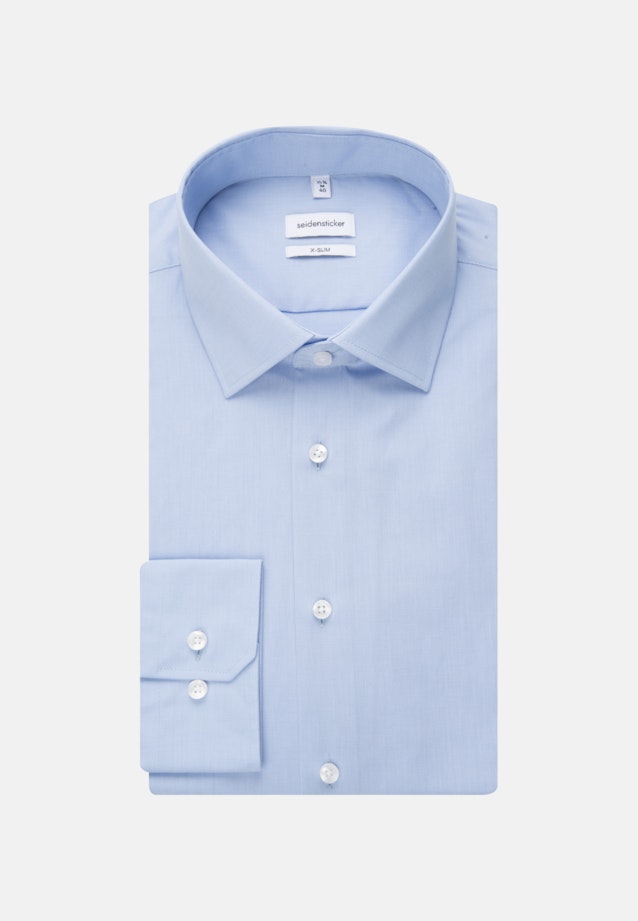 Bügelfreies Fil a fil Business Hemd in X-Slim mit Kentkragen in Hellblau |  Seidensticker Onlineshop