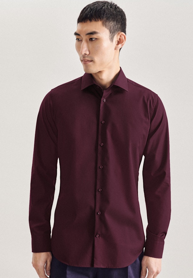 Non-iron Fil a fil Business Shirt in X-Slim with Kent-Collar in Red |  Seidensticker Onlineshop