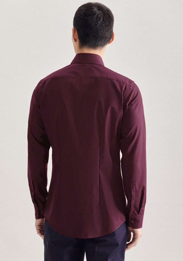 Non-iron Fil a fil Business Shirt in X-Slim with Kent-Collar in Red | Seidensticker Onlineshop