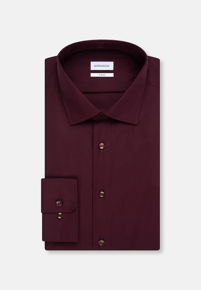 X-Slim Business shirt Uni in Red | Seidensticker online shop