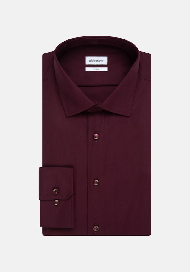 Non-iron Fil a fil Business overhemd in X-Slim with Kentkraag in Rood |  Seidensticker Onlineshop