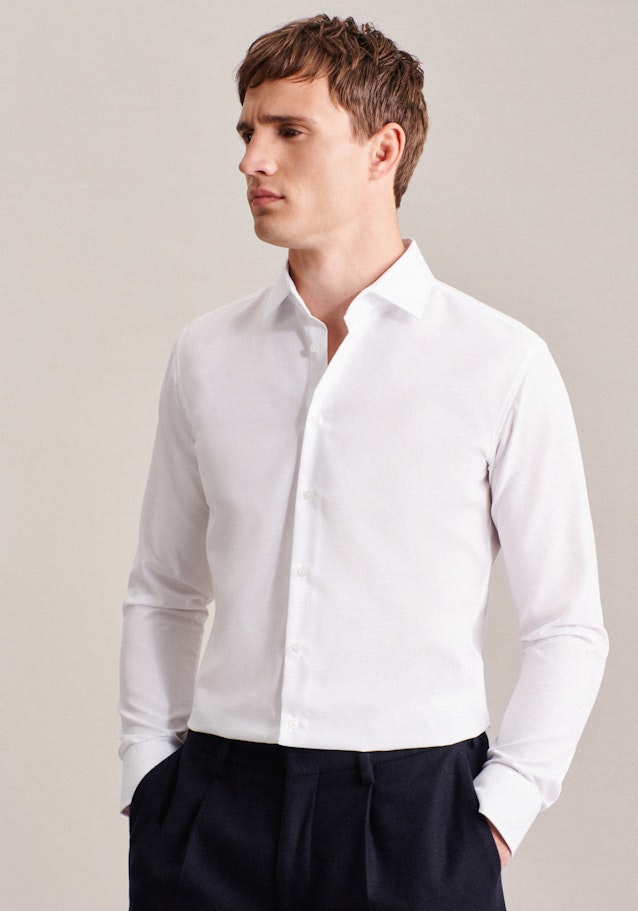 X-Slim Chemise d'affaires Uni in Blanc | Seidensticker Onlineshop