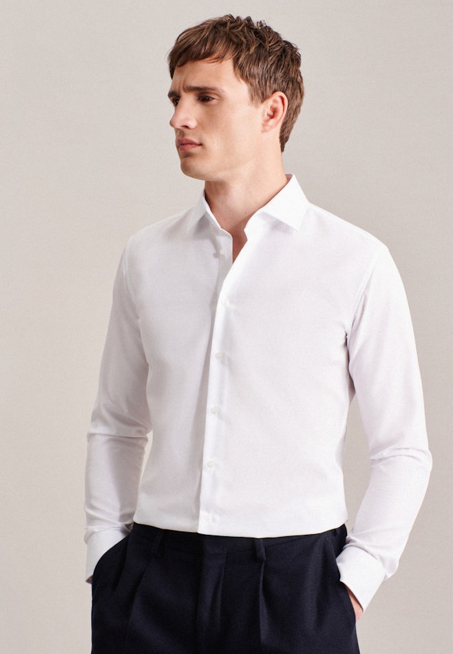 X-Slim Business shirt Uni in White | Seidensticker online shop