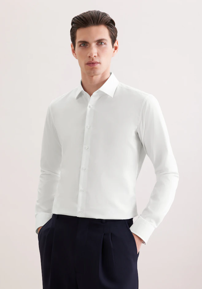 X-Slim Business Hemd Uni in Weiß | Seidensticker Onlineshop
