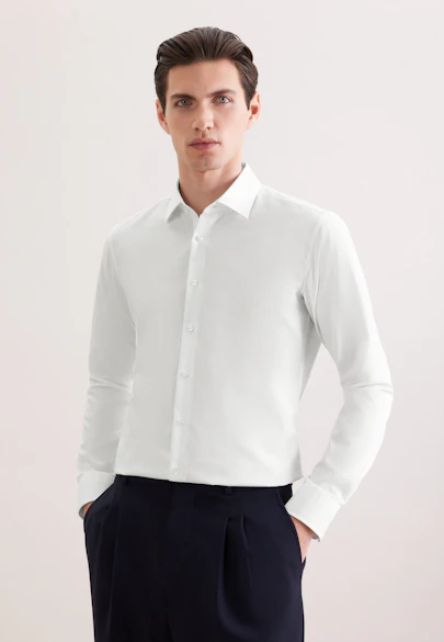 X-Slim Business Hemd Uni in Weiß | Seidensticker Onlineshop