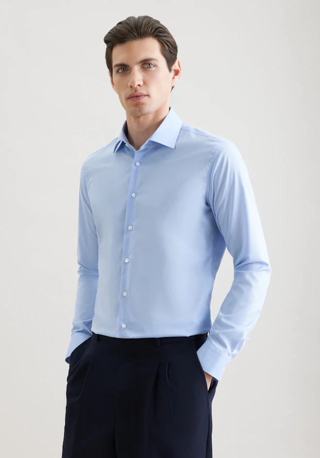 X-Slim Business Hemd Uni in Hellblau | Seidensticker Onlineshop
