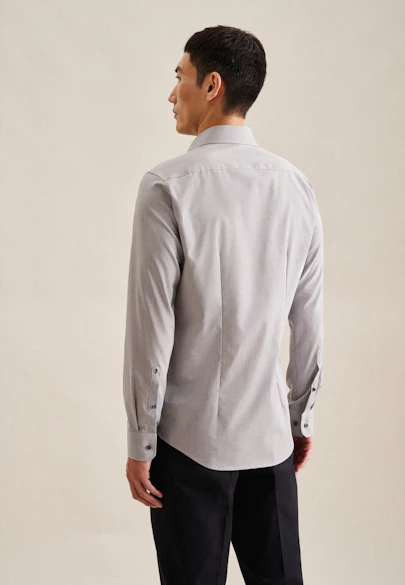 X-Slim Business Hemd Uni in Grau |  Seidensticker Onlineshop