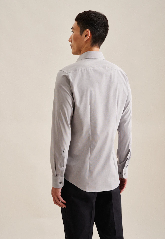 X-Slim Chemise d'affaires Uni dans Gris | Boutique en ligne Seidensticker