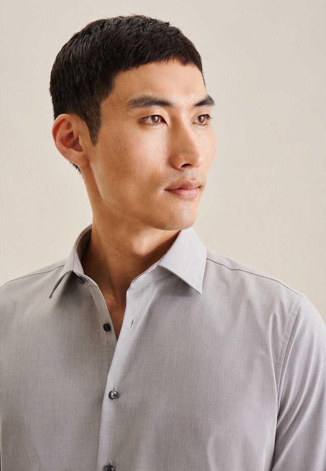 X-Slim Business shirt Uni in Grey |  Seidensticker Onlineshop