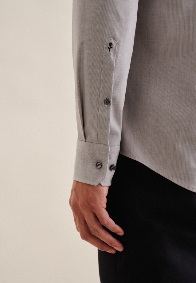 X-Slim Business shirt Uni in Grey |  Seidensticker Onlineshop