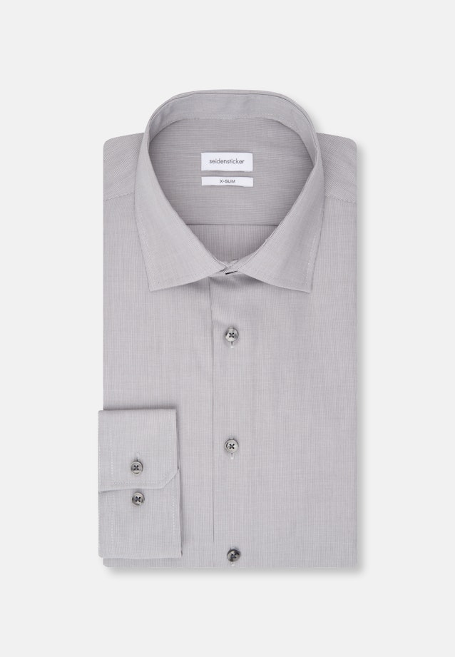 X-Slim Business Hemd Uni in Grau |  Seidensticker Onlineshop