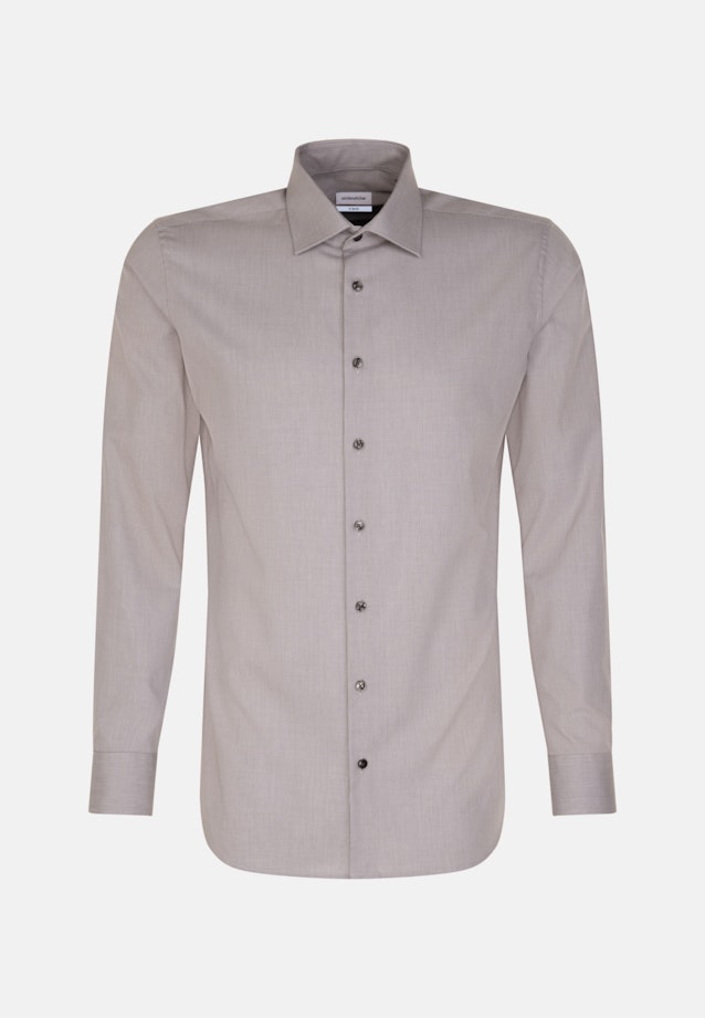 Chemise Business X-Slim Fil à fil Col Kent in Gris |  Seidensticker Onlineshop