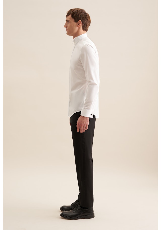 Slim Chemise de soirée Uni in Blanc | Seidensticker Onlineshop