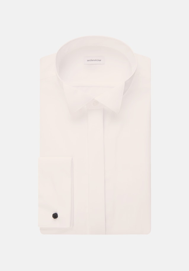 Slim Chemise de soirée Uni in Blanc | Seidensticker Onlineshop