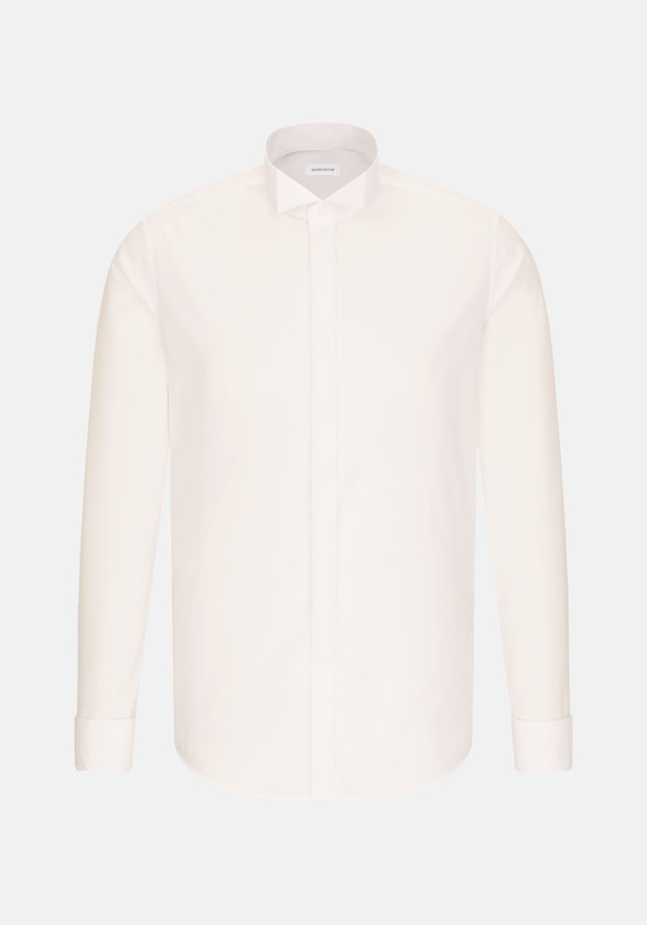 Slim Chemise de soirée Uni in Blanc | Seidensticker Onlineshop