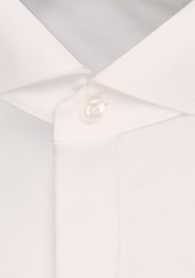Non-iron Poplin Gala Shirt in Slim with Wing Collar in Ecru |  Seidensticker Onlineshop