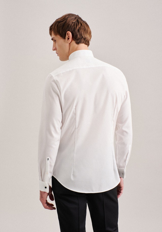 Non-iron Poplin Gala Shirt in Slim with Wing Collar in Ecru | Seidensticker Onlineshop