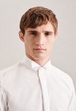 Non-iron Poplin Gala Shirt in Slim with Wing Collar in Ecru |  Seidensticker Onlineshop