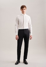 Non-iron Poplin Gala Shirt in Slim with Wing Collar in Ecru |  Seidensticker Onlineshop