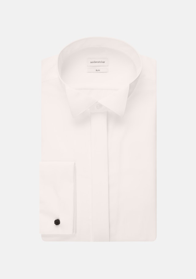 Slim Smokinghemd Uni in Ecru | Seidensticker Onlineshop