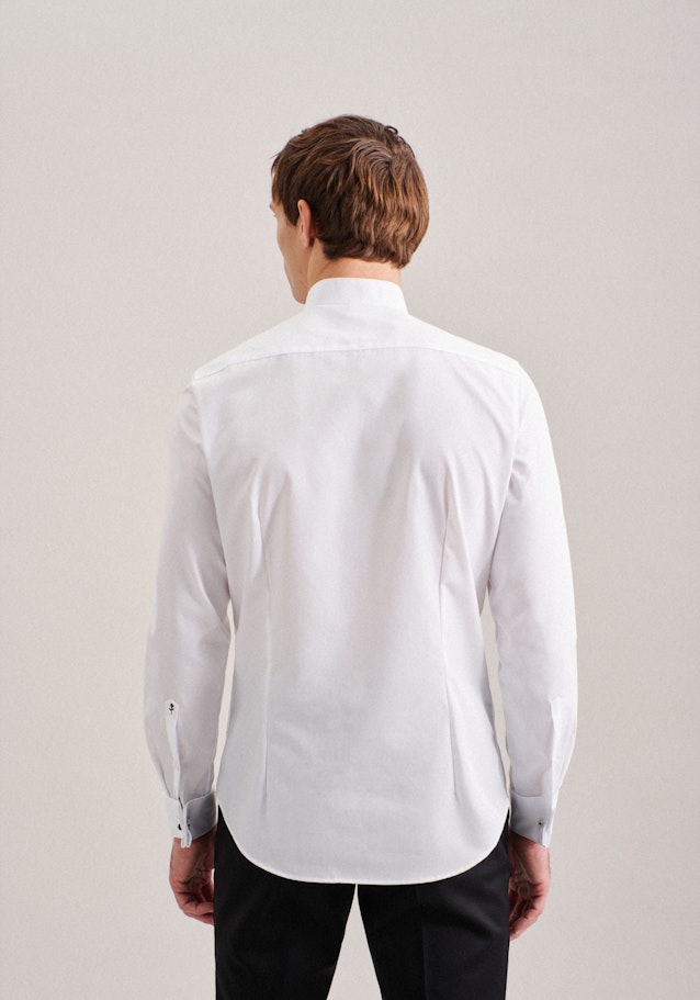 Non-iron Poplin Gala Shirt in Slim with Wing Collar in White |  Seidensticker Onlineshop