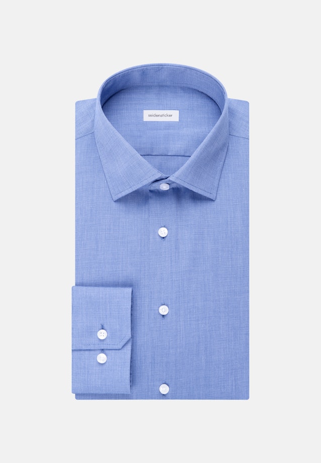 Shaped Business Hemd Uni in Mittelblau |  Seidensticker Onlineshop